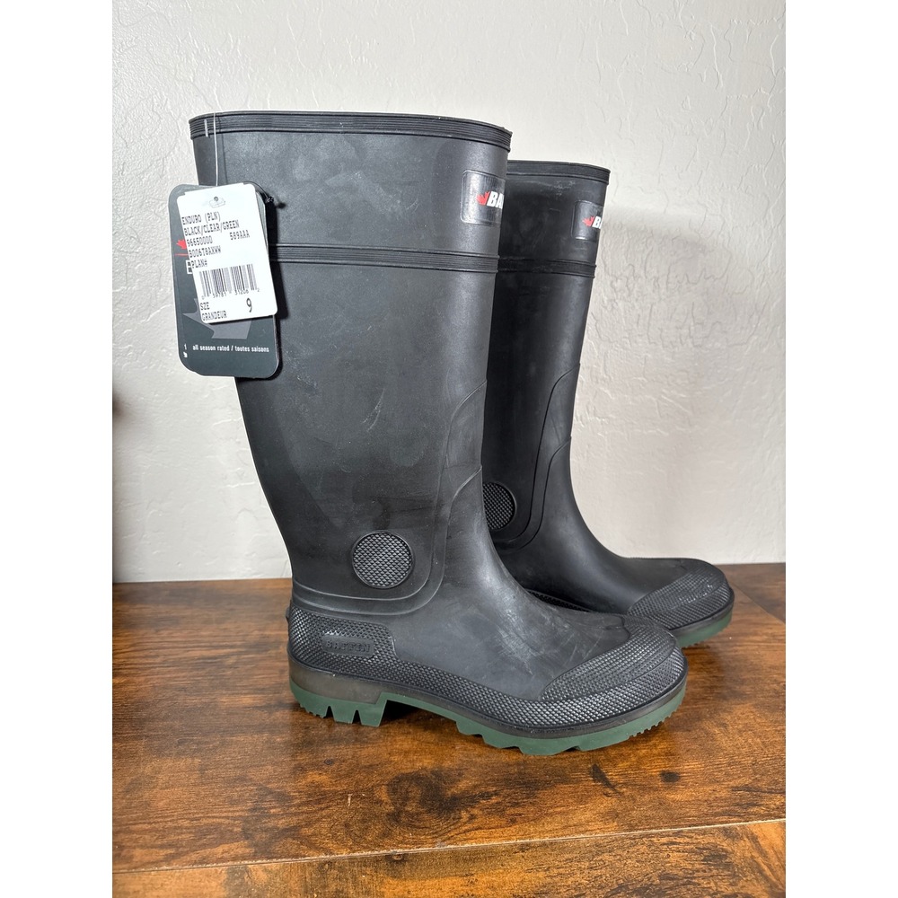 Baffin Enduro PLN Mens Black Green Rubber All Season Work Boots 96650000 Size 9